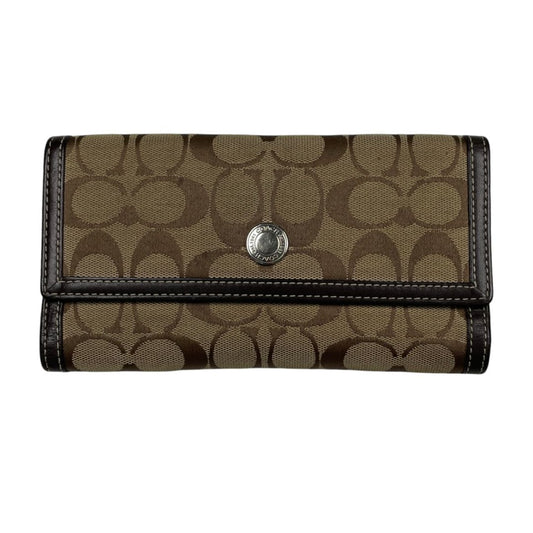 Billetera  COACH  Varios Monograma Medida 20cm X 10cm
