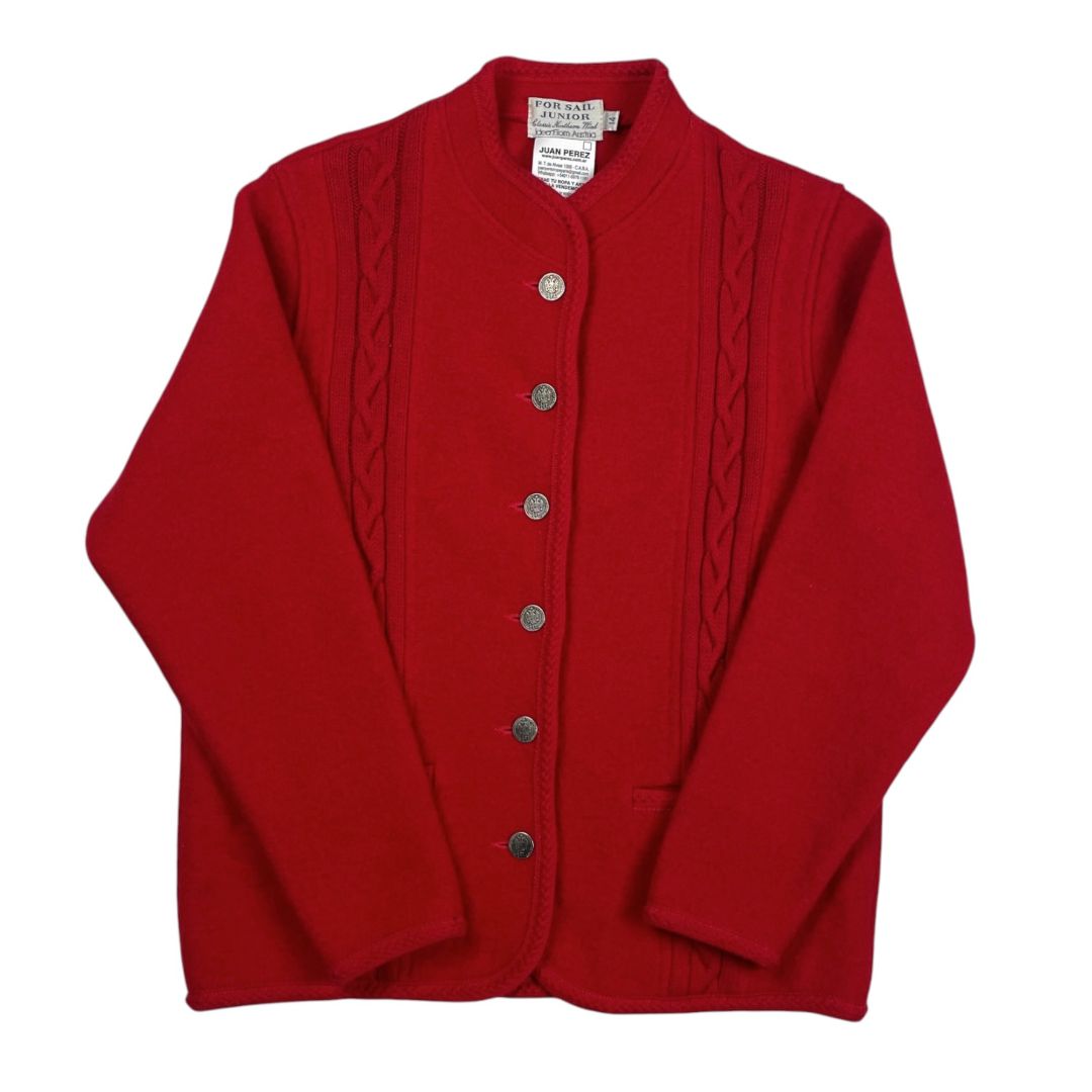 Sweater Abierto  LODEN HAUS  Color Rojo Talle 14