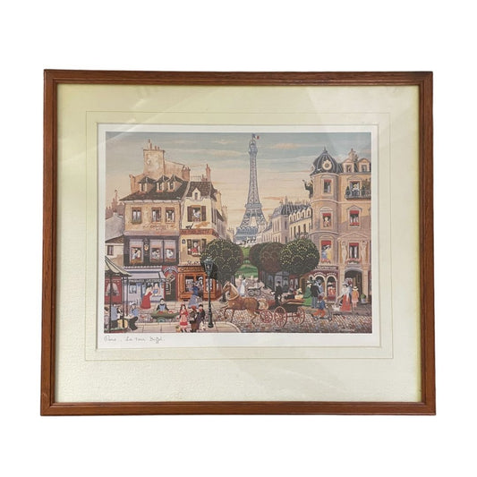 ANONIMO  Arte Con Vidrio  Estilo Paisajismo  Medida 40cm X 35cm