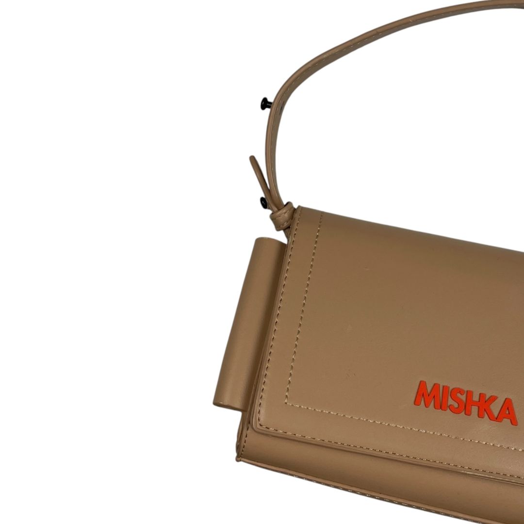 Cartera  MISHKA  Beige Medida 20cm X 13cm