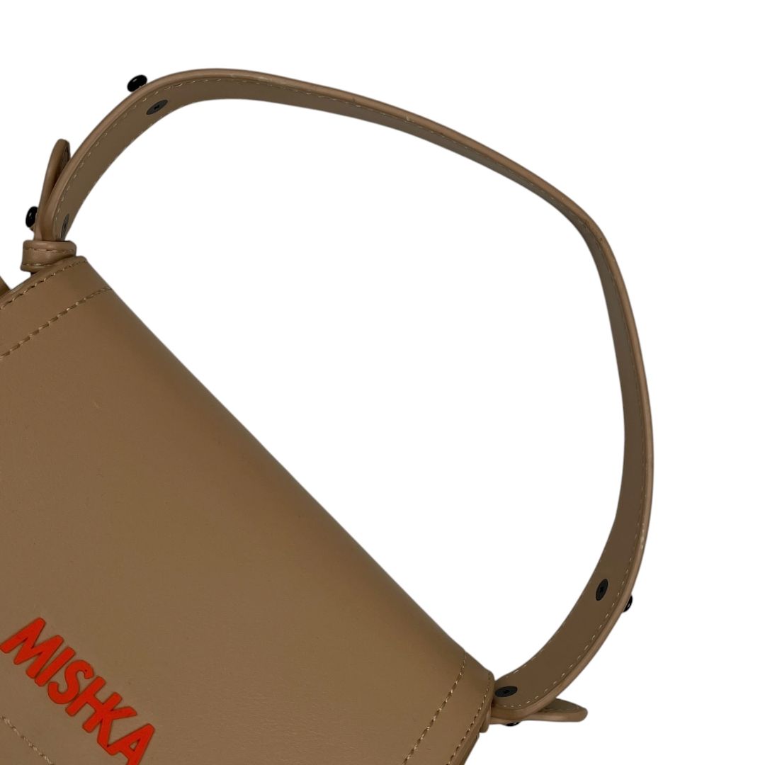 Cartera  MISHKA  Beige Medida 20cm X 13cm