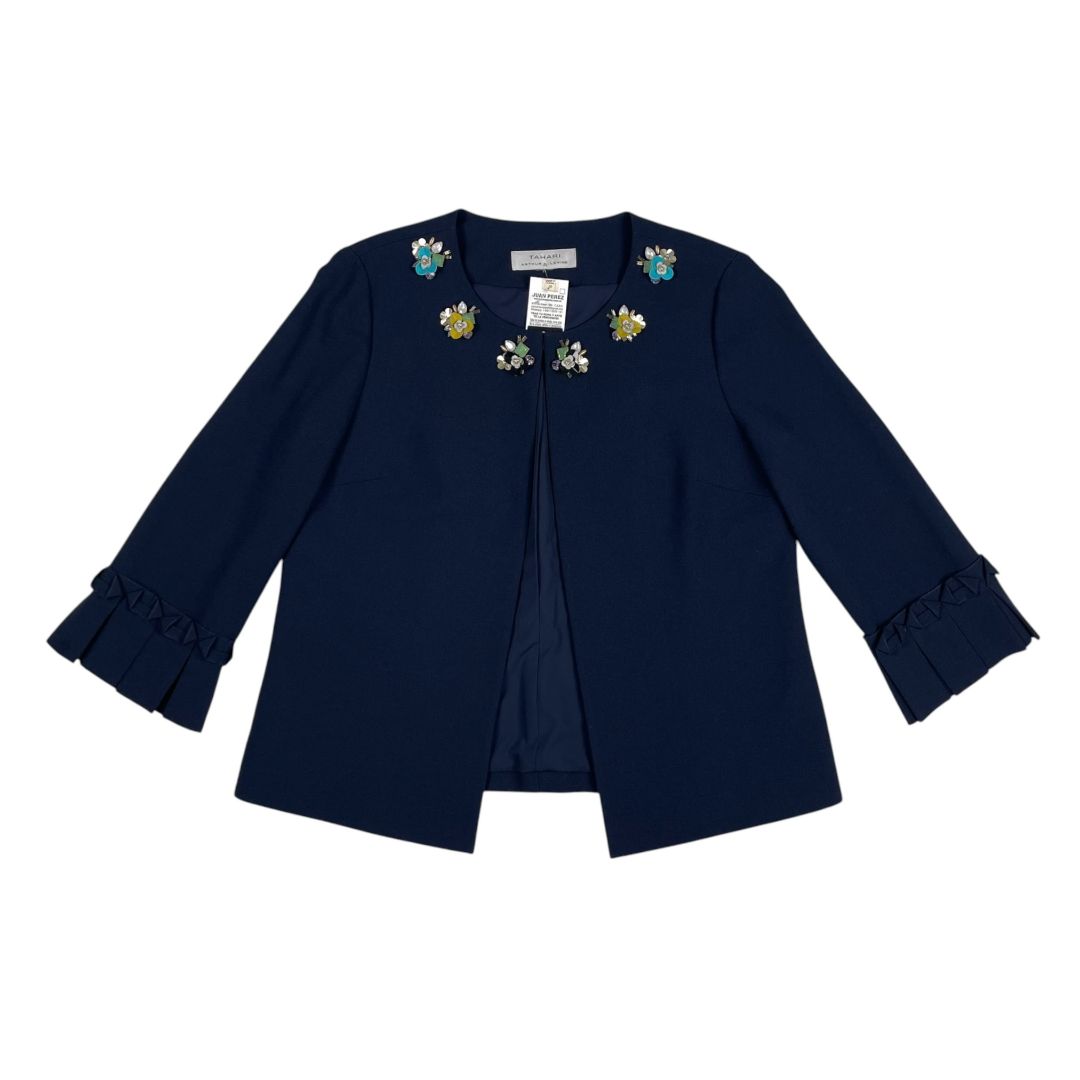 Saco  TAHARI  Azul Talle 10
