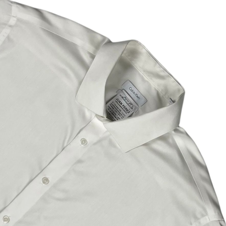 Camisa Manga Larga  CALVIN KLEIN  Blanco Talle 34