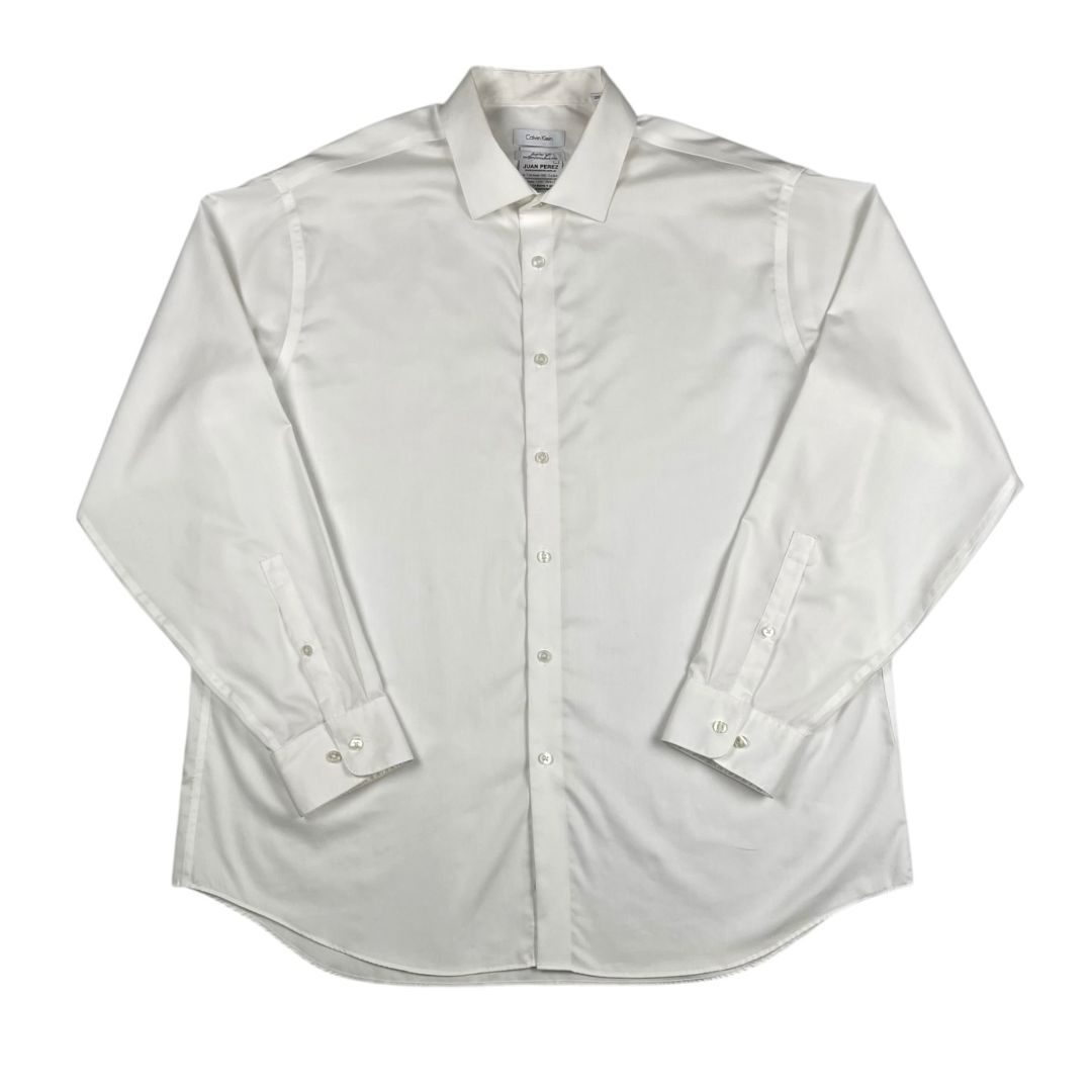 Camisa Manga Larga  CALVIN KLEIN  Blanco Talle 34