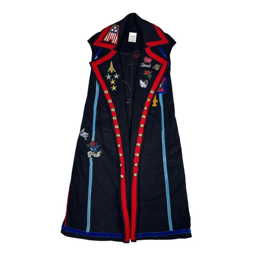 Chaleco Largo  SIN MARCA  Azul Talle 2