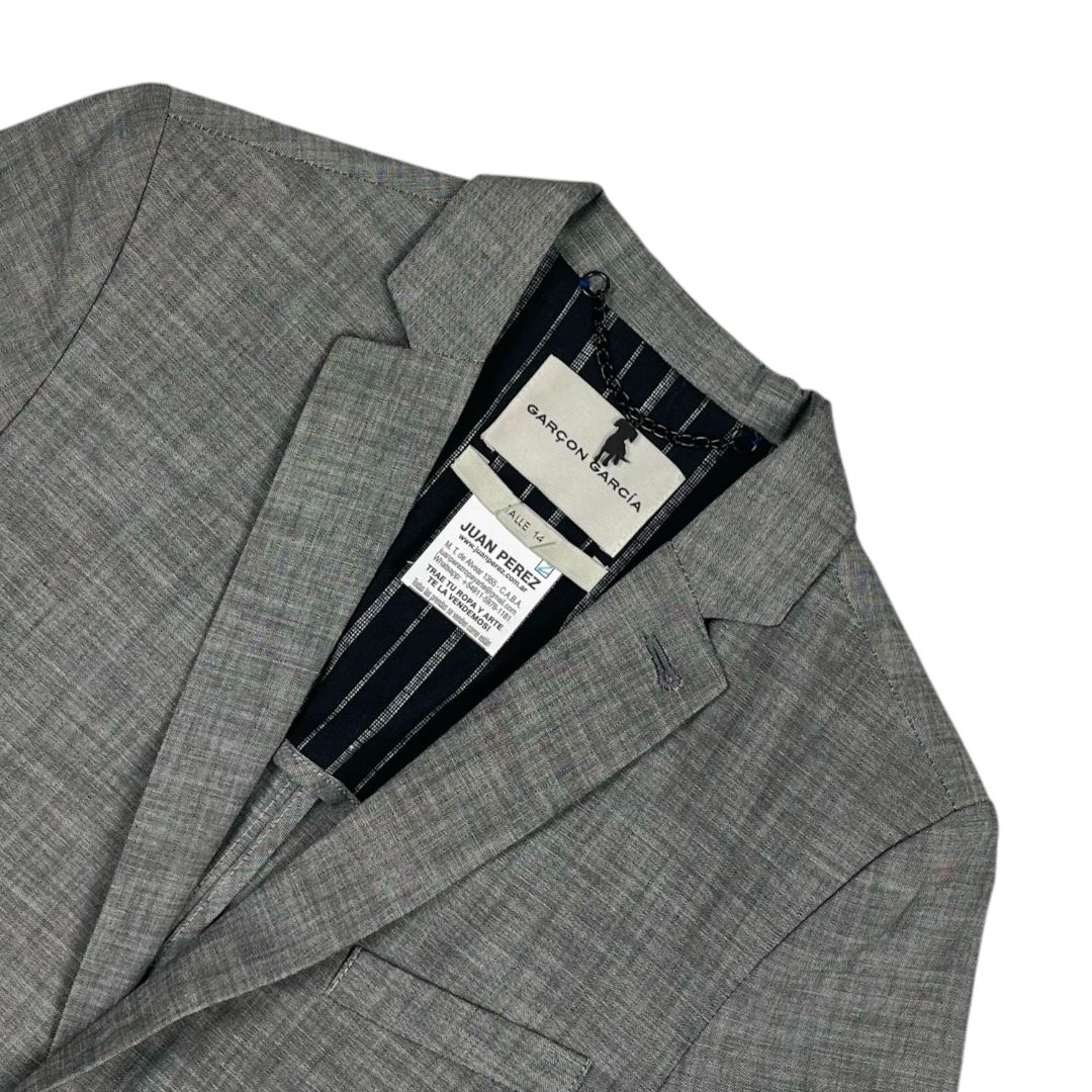 Conjunto X2  GARCON GARCIA  Gris Talles Varios