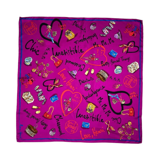 Pañuelo  HENRI BENDEL  Varios Estampado Medida 88cm X 88cm