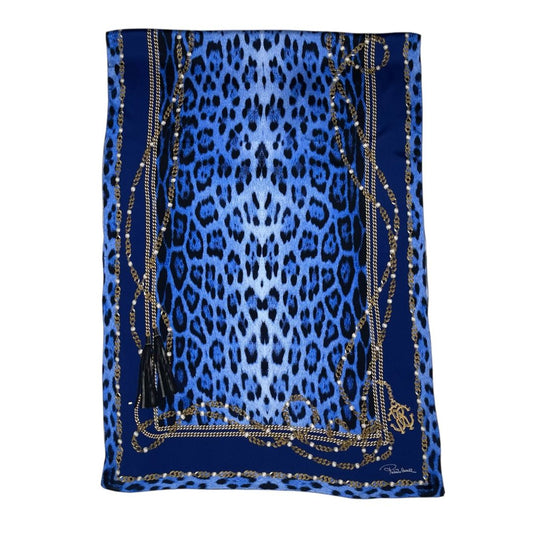 Pareo  ROBERTO CAVALLI  Azul Medida 176cm X 62cm