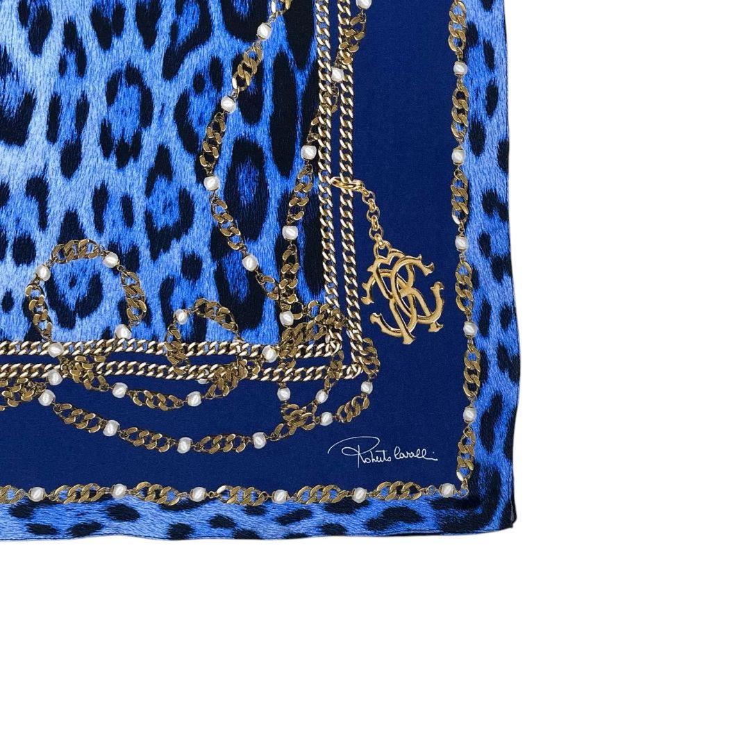Pareo  ROBERTO CAVALLI  Azul Medida 176cm X 62cm