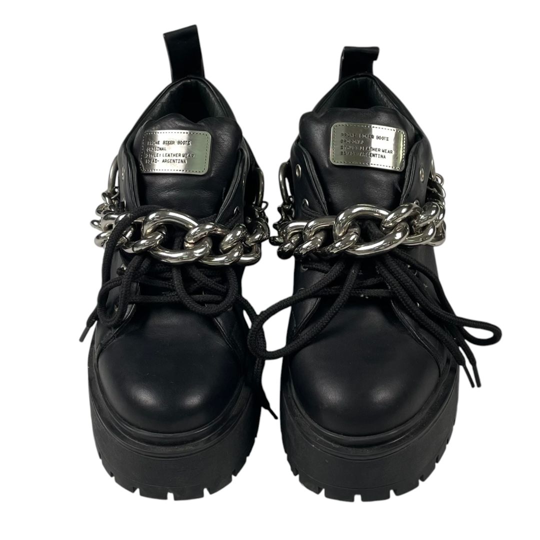 Abotinado  PRUNE  Negro Talle 37