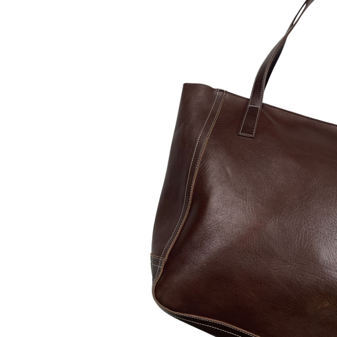 Cartera  PRUNE  Marron Medida 45cm X 35.5cm