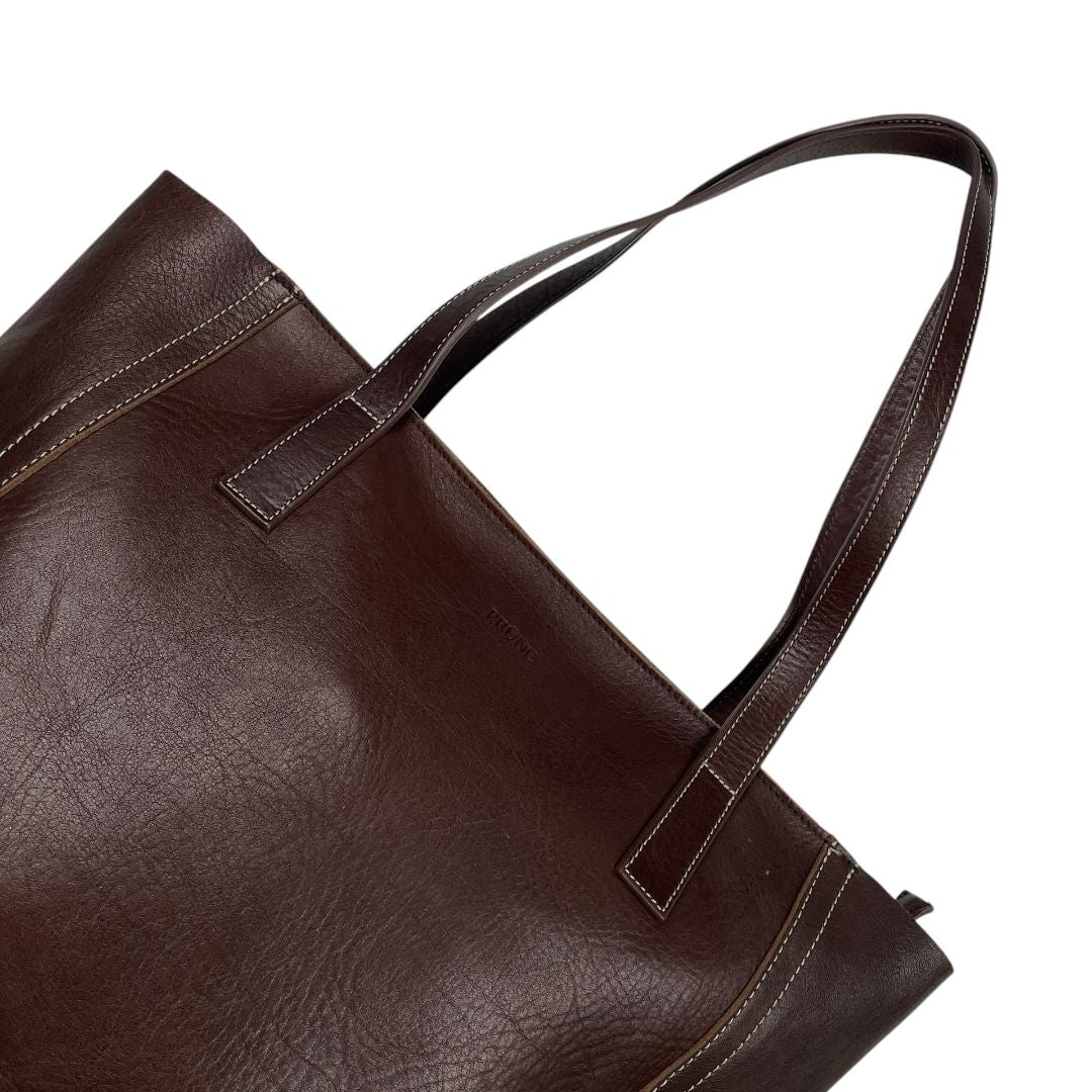 Cartera  PRUNE  Marron Medida 45cm X 35.5cm