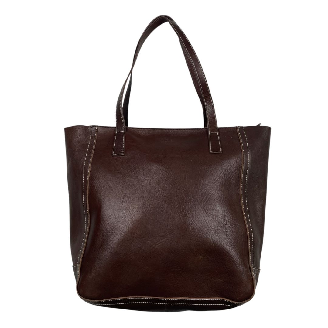 Cartera  PRUNE  Marron Medida 45cm X 35.5cm