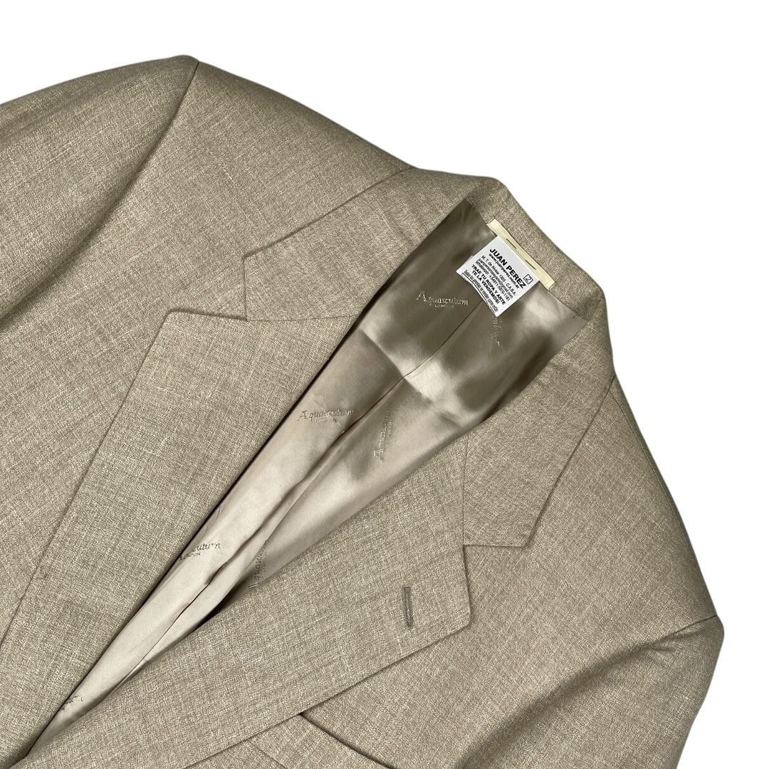 Conjunto X2 Pantalon Y Saco  AQUASCUTUM  Beige Talle 44