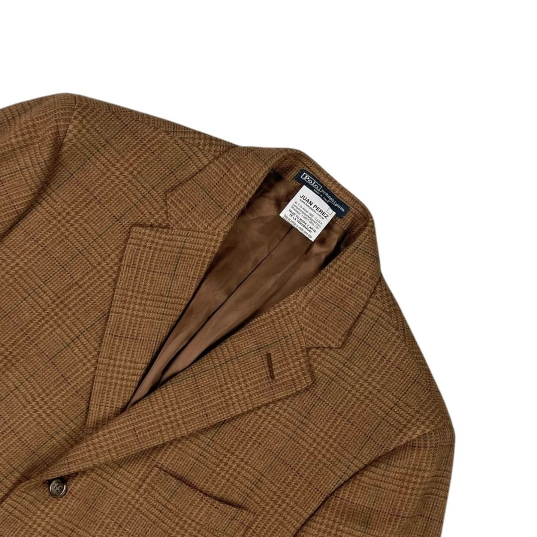 Saco  RALPH LAUREN  Varios Escoces Marron Talle 54