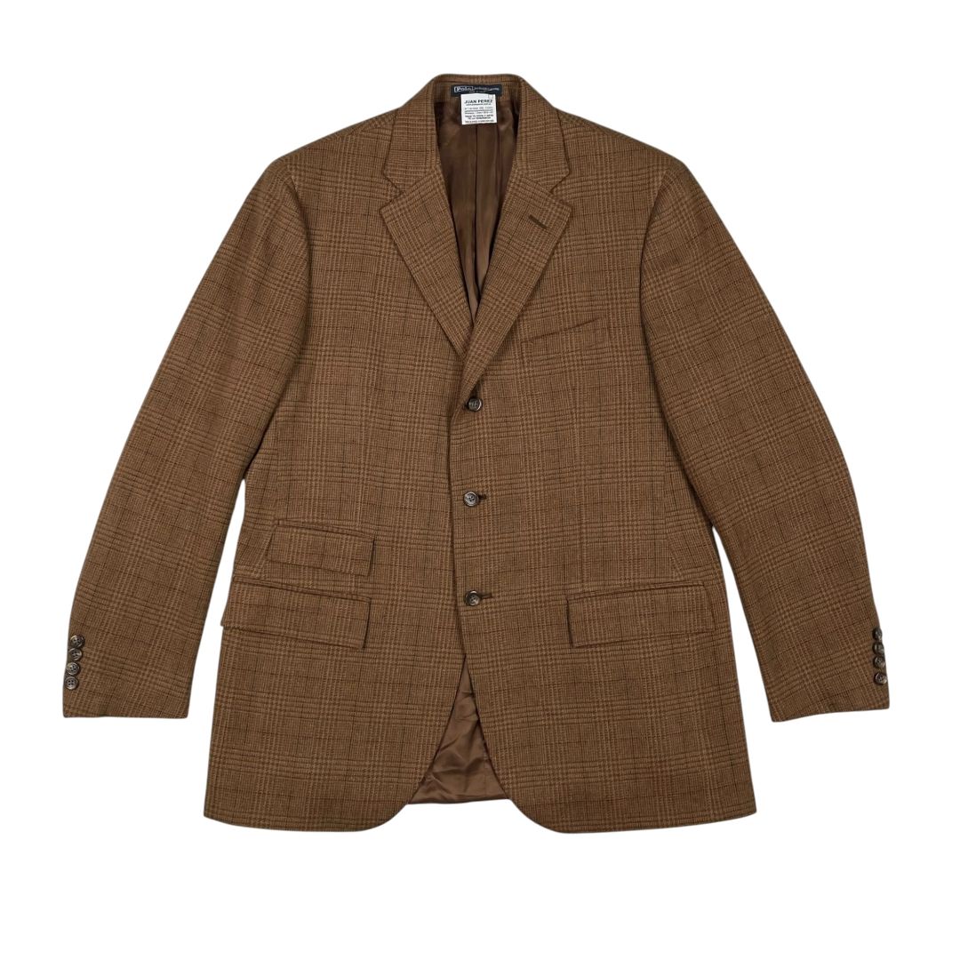 Saco  RALPH LAUREN  Varios Escoces Marron Talle 54