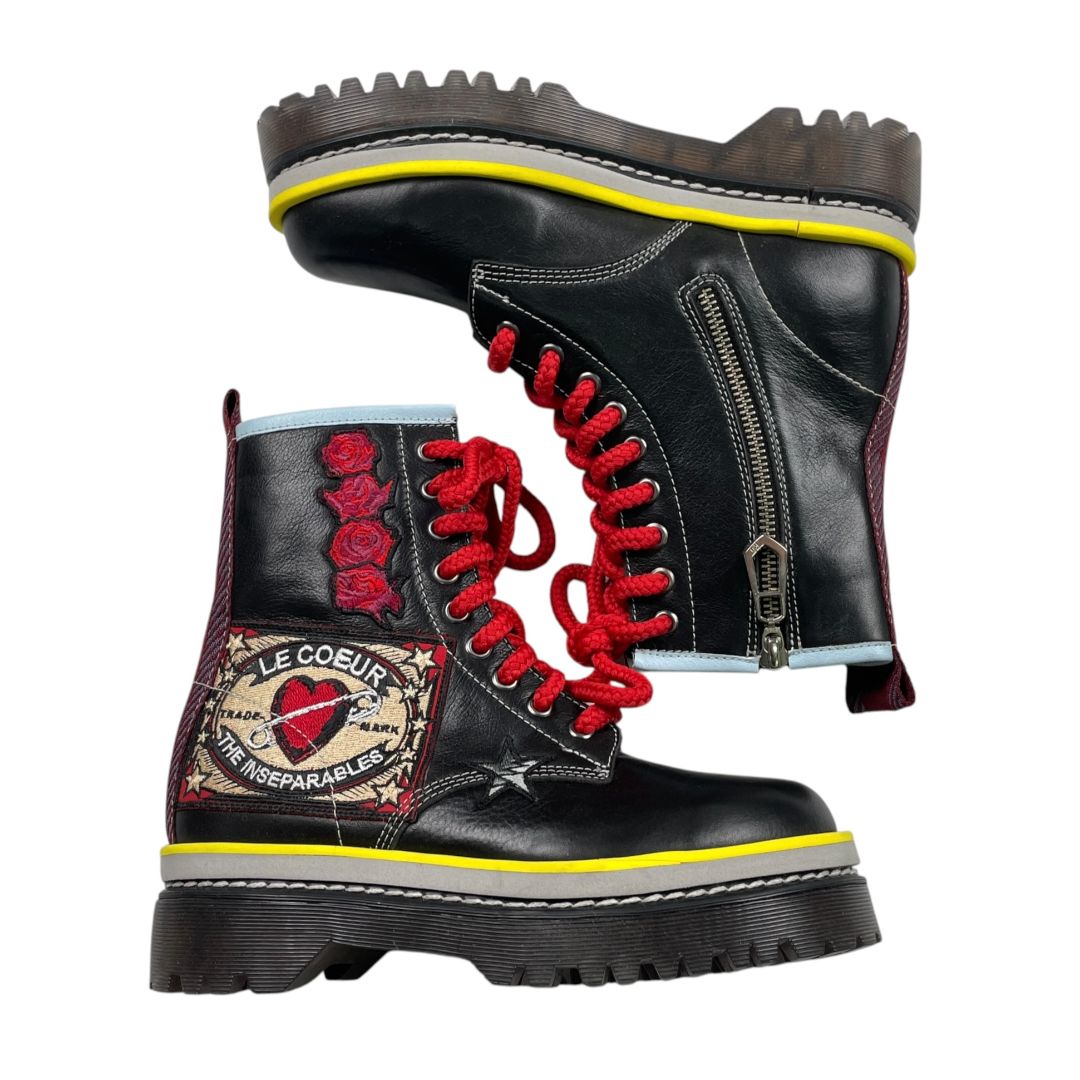 Borcegos  JAZMIN CHEBAR  Varios Rojo Y Negro Talle 36