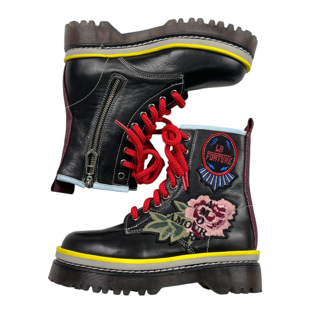 Borcegos  JAZMIN CHEBAR  Varios Rojo Y Negro Talle 36