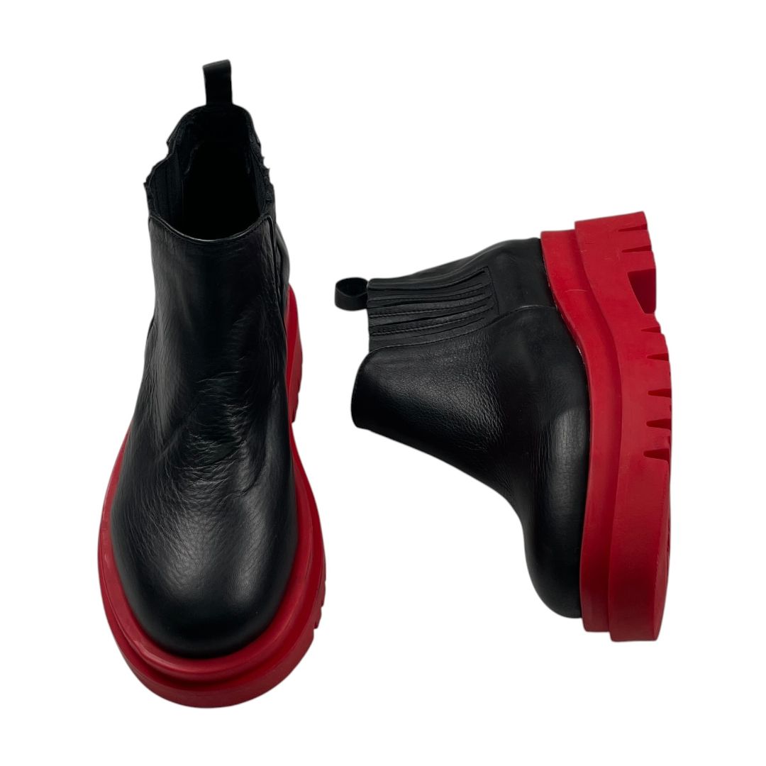 Bota Corta  SIBYL VANE  Varios Rojo Y Negro Talle 36
