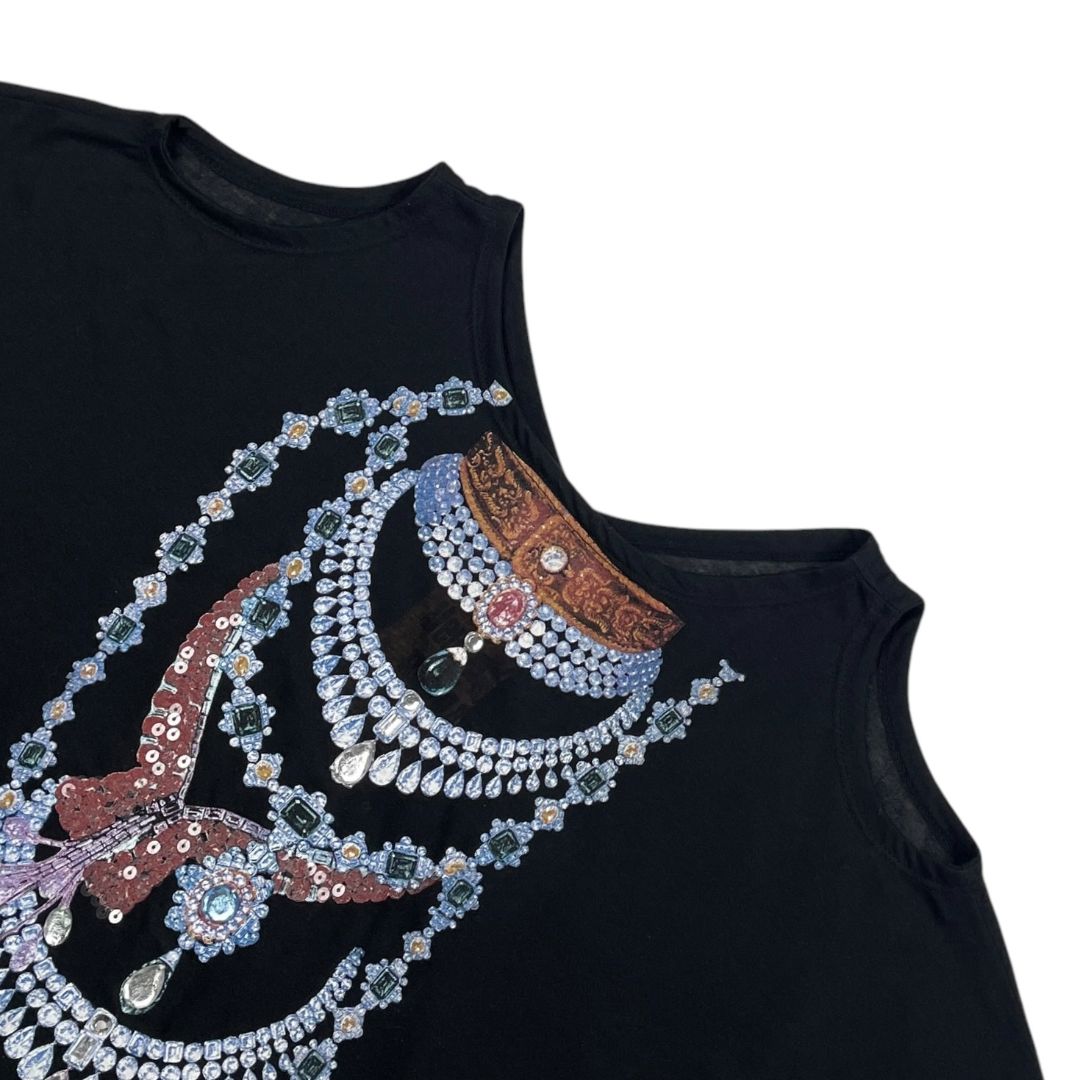 Remera Manga Corta  CAVALLI  Negro Talle 42