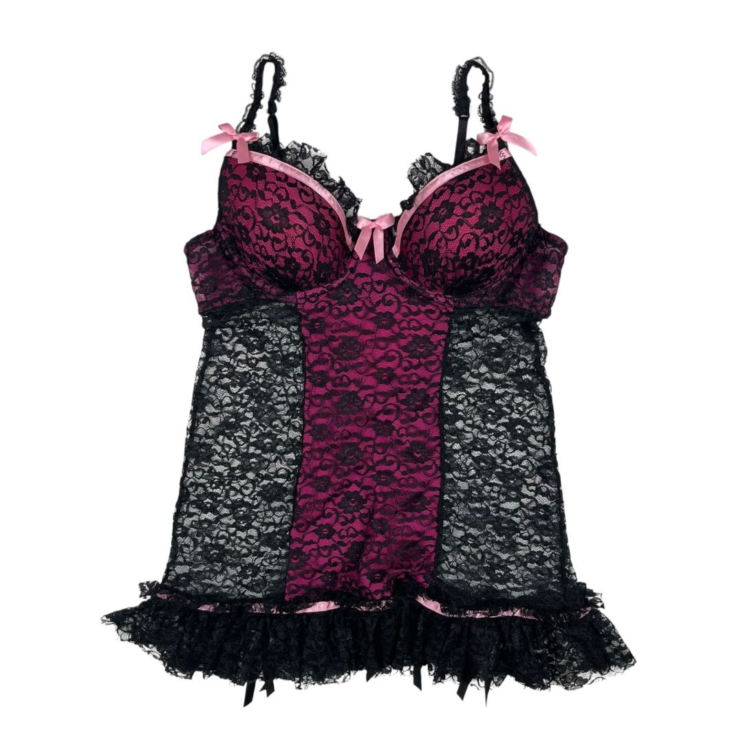 Babydoll  VICTORIA SECRET  Negro Talle 34B