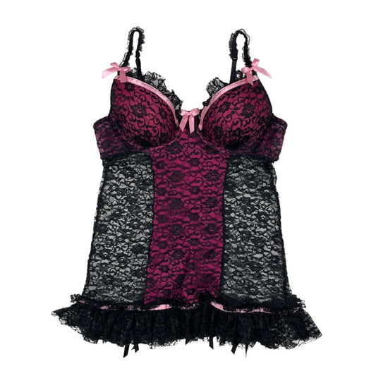 Babydoll  VICTORIA SECRET  Negro Talle 34B