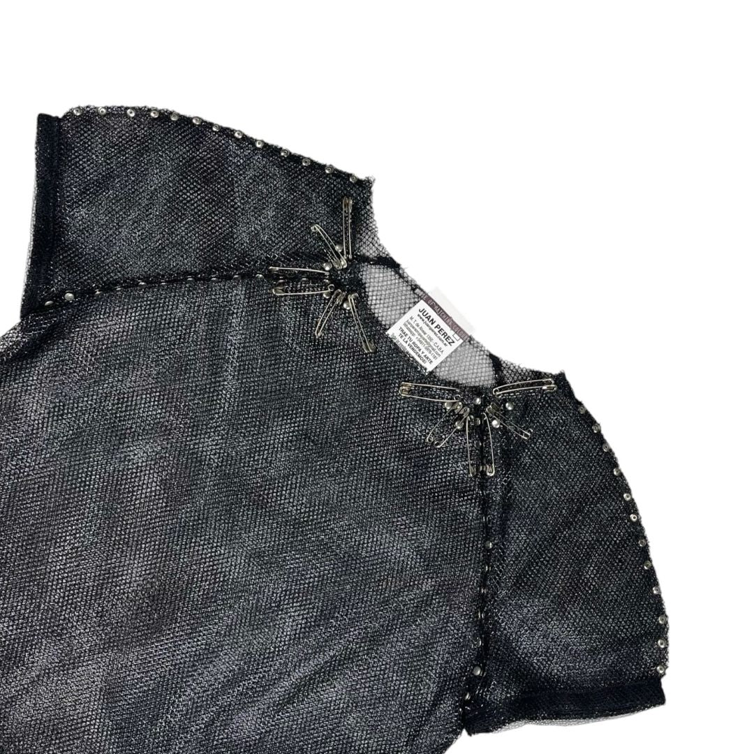 Vestido Manga Corta  HOUSE OF MATCHING COLOURS  Negro Talle S