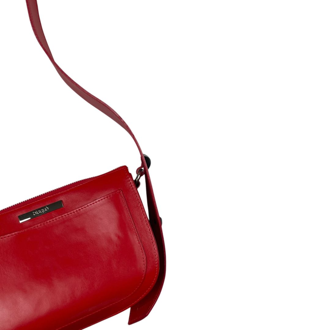 Cartera  BLAQUE  Rojo Medida 24cm X 16cm