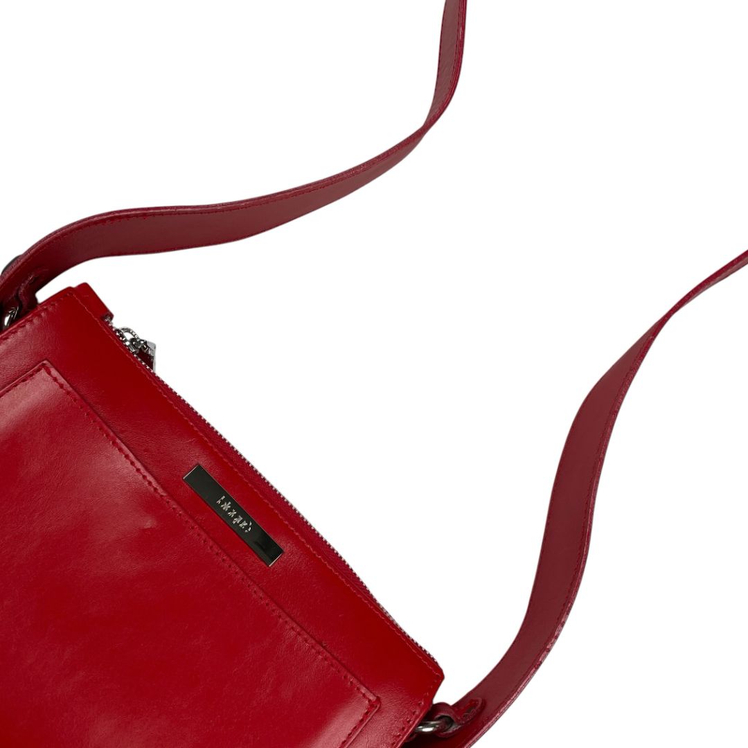 Cartera  BLAQUE  Rojo Medida 24cm X 16cm