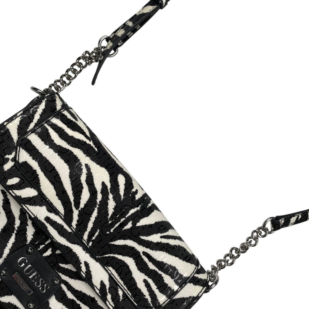 Cartera  GUESS  Varios  Zebra Blanco Y Negro Medida 25cm X 15cm