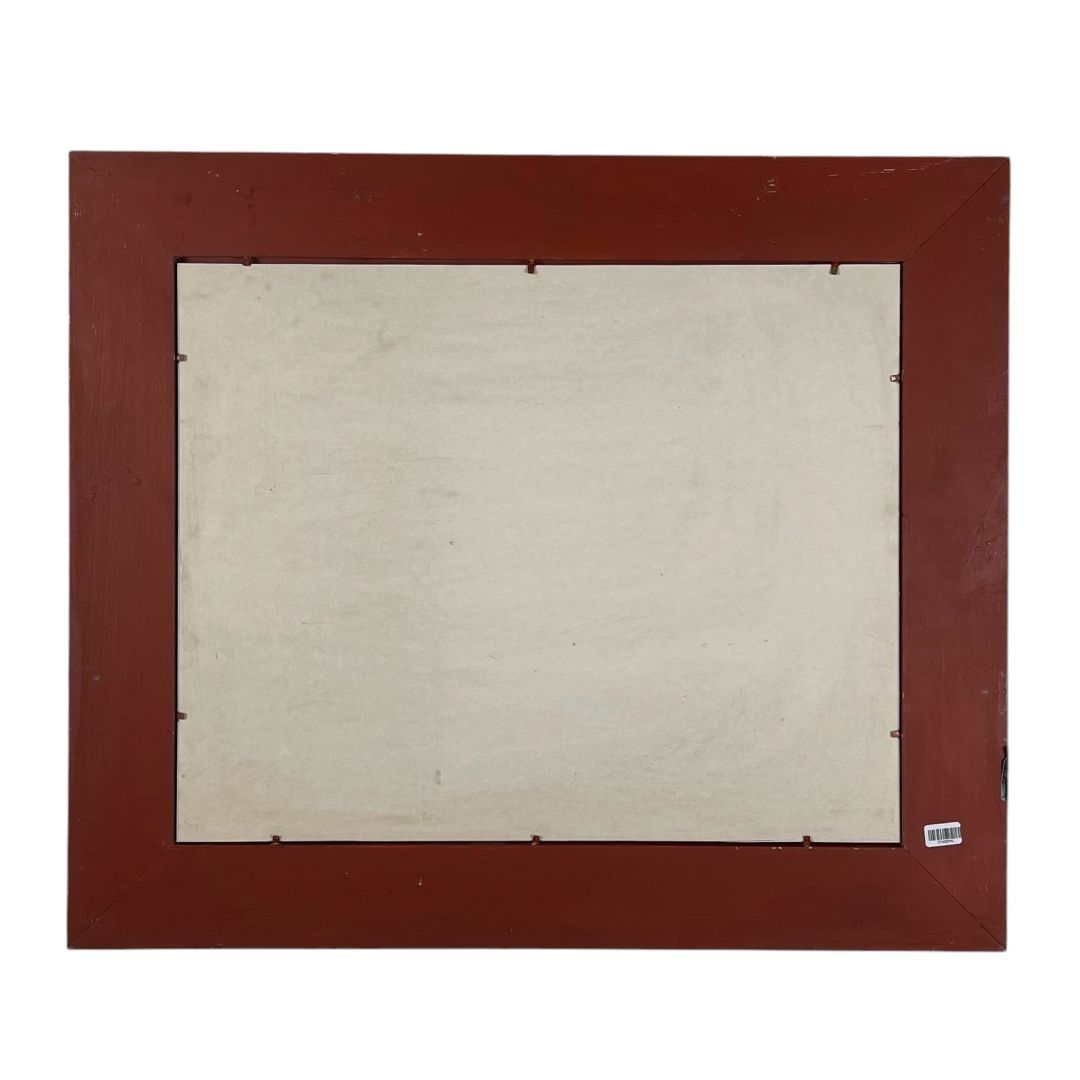 Arte con Vidrio  ANONIMO  Estilo Figurativo Obra 29cm X 39cm Marco 55cm X 65cm