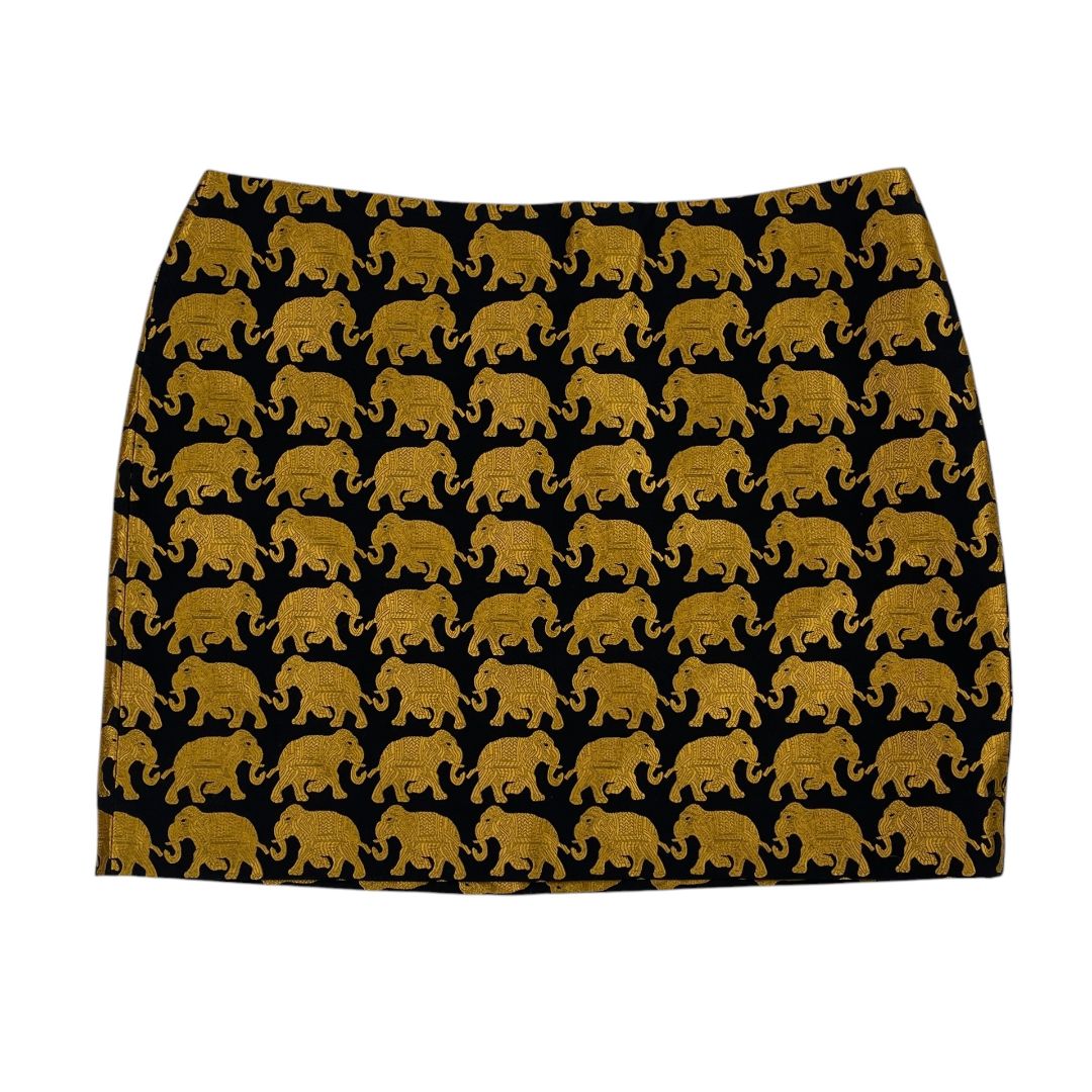 Pollera Mini  J CREW  Varios Negro y Dorado Talle 8