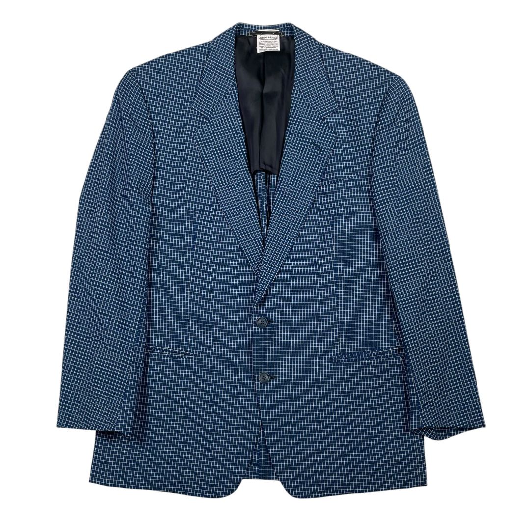 ERMENEGILDO ZEGNA  Saco  Varios  Cuadritos  Talle 50