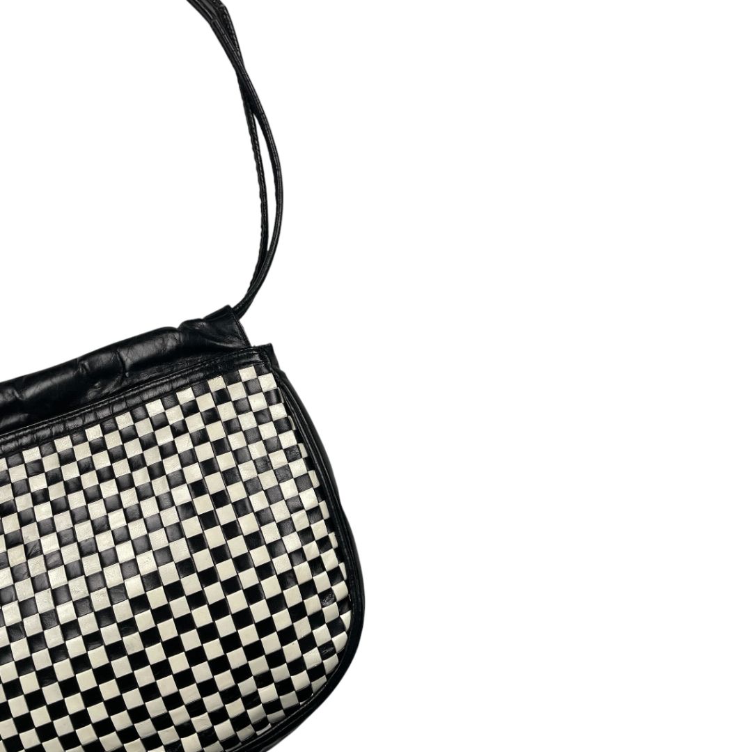 Cartera  BOTICCELLI  Varios Blanco Y Negro Medida 22cm X 18cm