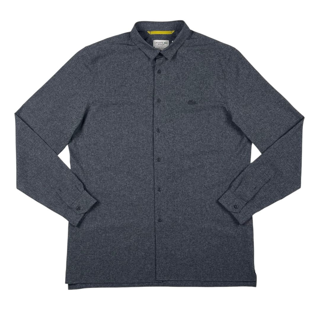 Camisa Manga Larga  LACOSTE  Gris Talle L