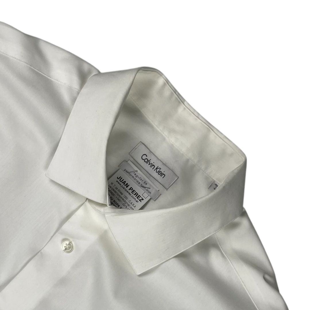 Camisa Manga Larga  CALVIN KLEIN  Blanco Talle 34