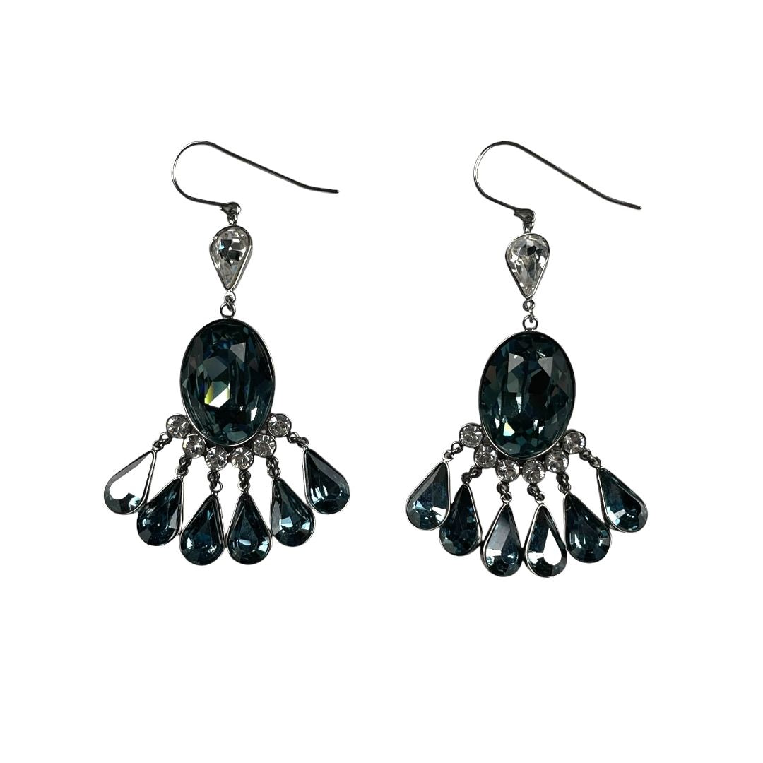 Aros  SWAROVSKI  Celeste Talle Unico