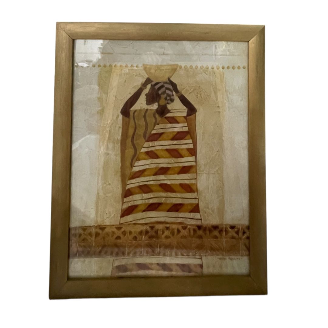 ANONIMO  Arte con Vidrio  Estilo Antiguo  Medida 58cm X 47cm