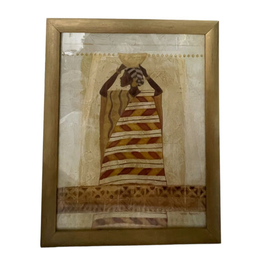 ANONIMO  Arte con Vidrio  Estilo Antiguo  Medida 58cm X 47cm