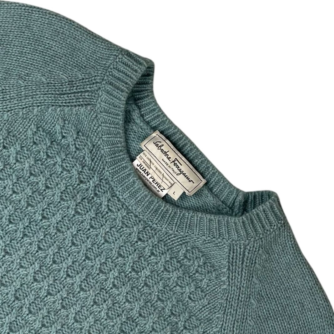Sweater  FERRAGAMO  Celeste Talle L