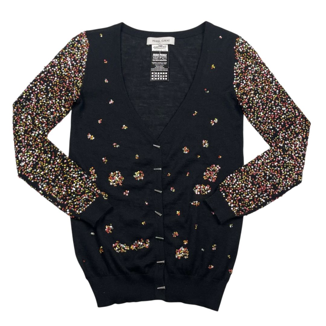 Sweater Abierto  PRABAL GURUNG  Negro Talle M