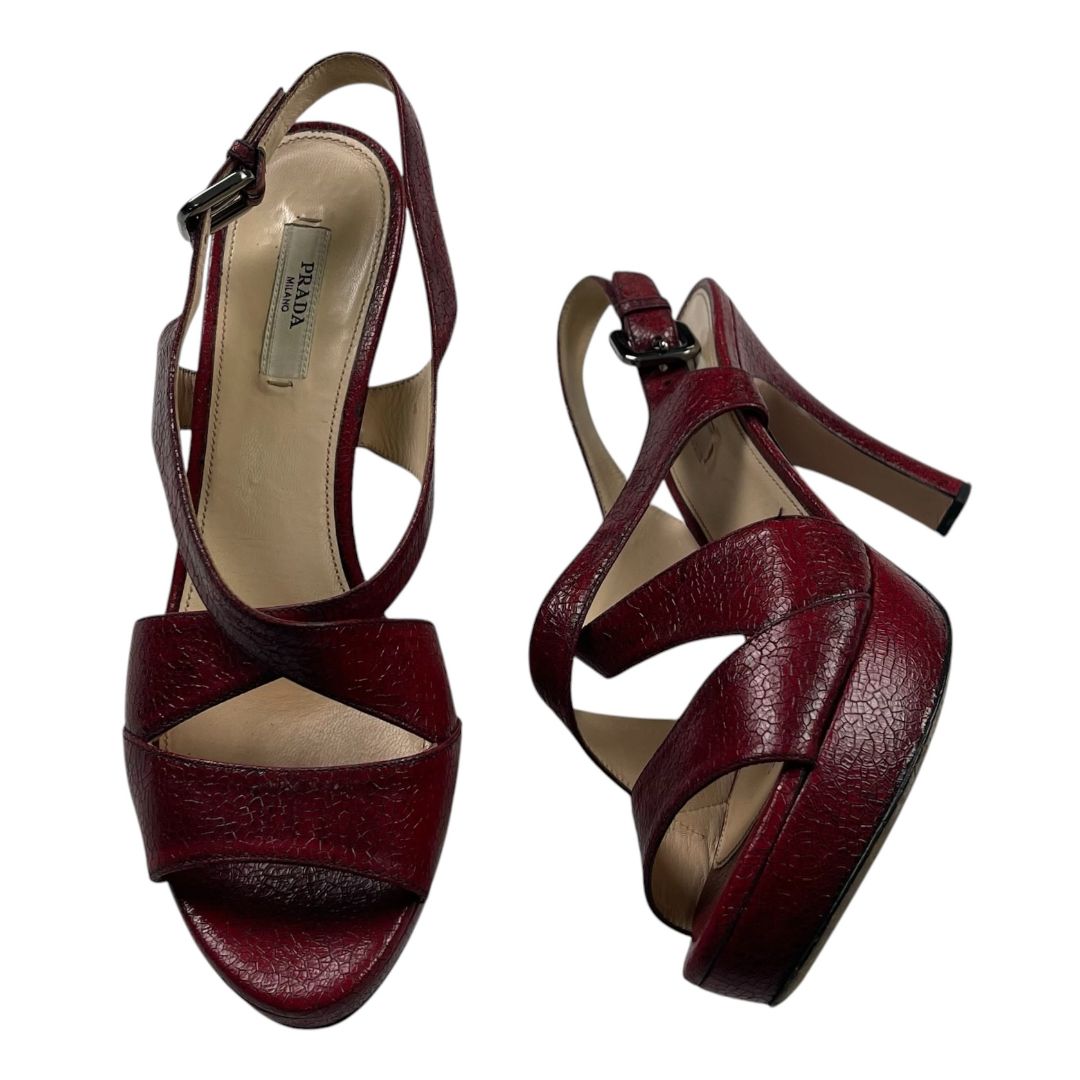 Zapatos  PRADA  Rojo Talle 37