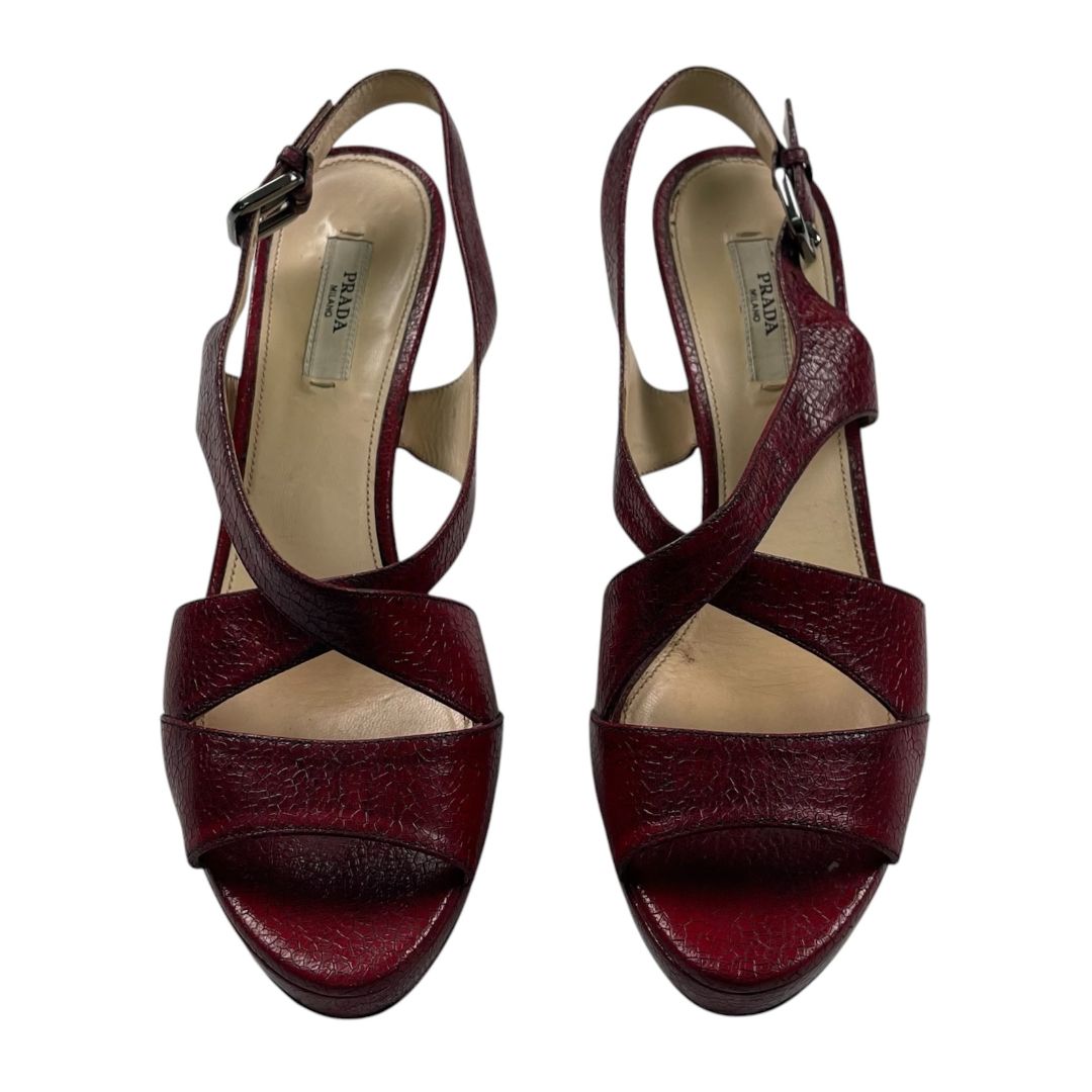 Zapatos  PRADA  Rojo Talle 37