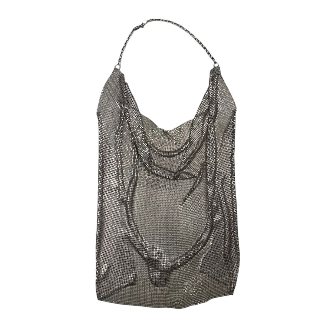 Top Sin Mangas  SIN MARCA  Plateado Talle S