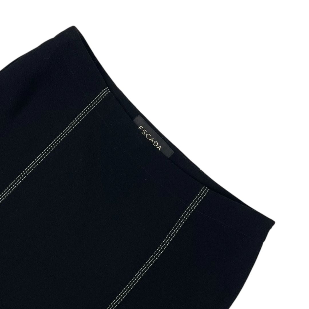 Pollera Media Pierna  ESCADA  Negro Talle 38