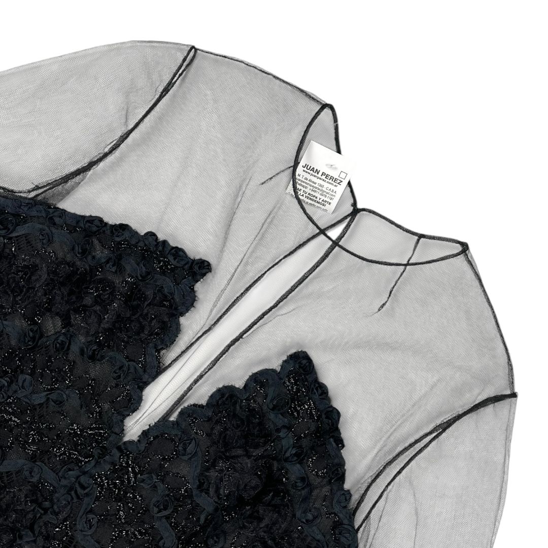 Vestido Manga Larga  SIN MARCA  Negro Talle 2