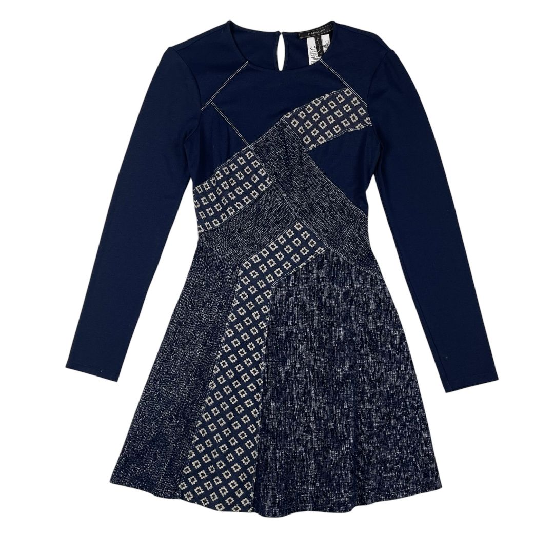 Vestido Manga Larga  BCBG  Azul Talle XS