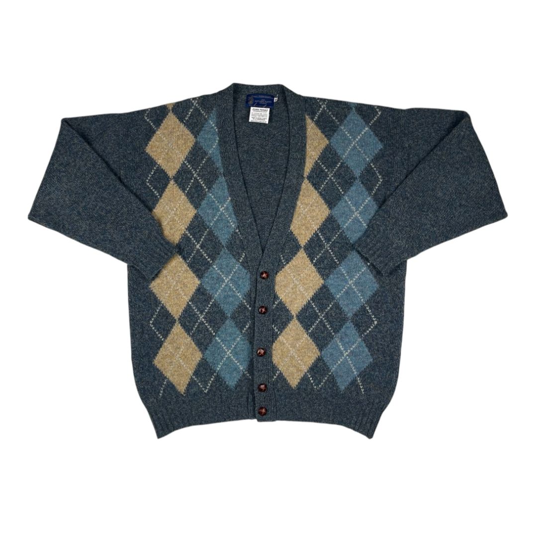 Sweater Abierto  FULLY FASHIONED  Varios Rombos Talle 46