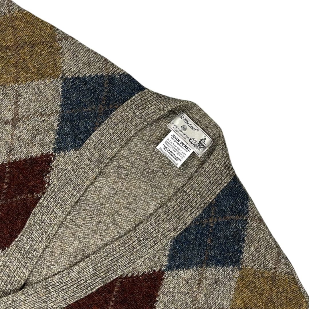 Sweater Abierto  ST MICHAELS  Varios Rombos Talle 48