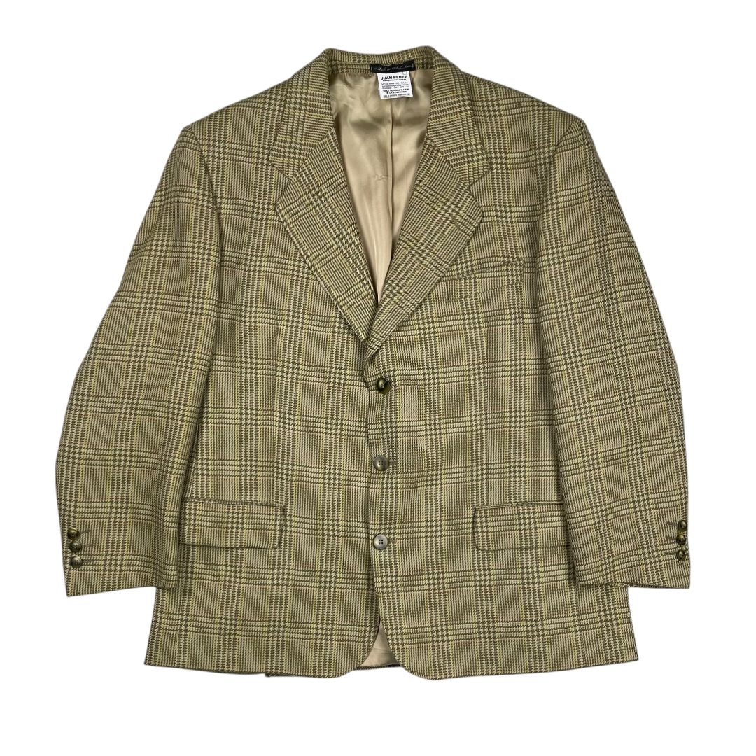 Saco  PIERRE CARDIN  Varios Escoces Beige Talle 55